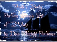 PIRATES BOOTY™ Perfume Sample Set - three Mini Vials - Perfume Oil - Pirate Perfume - Black Sails