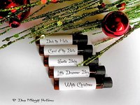 CHRISTMAS MEDLEY™ Perfume Sampler - Set of Five Sample Vials - Holiday Perfume - Winter Fragrance - Christmas Perfume