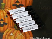 HALLOWEEN FEAST™ Perfume Sample Set # 6 - Deep Midnight Perfumes - Halloween Perfume - Fall Fragrance