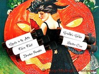 VICTORIAN HALLOWEEN™ Perfume Sampler Set - Set  #5, Set of FIVE 1 ml vials - Halloween Perfume - Fall perfume -Pumpkin Perfume