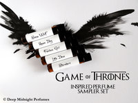 Game of Thrones inspired Perfume Sampler Set - Perfume Samples - Fantasy Perfume