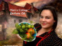 MARI'S COTTAGE™ Perfume Oil - Sweet Spiced Peaches, Caramel, Moss and Greens, Sweet Flower Blossoms, Myrrh - Halloween Perfume