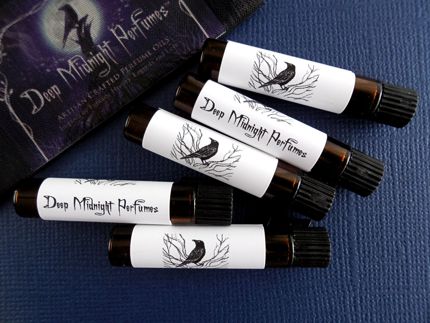 FIVE Artisan Perfume Samples - Your choices of DEEP MIDNIGHT Perfumes™