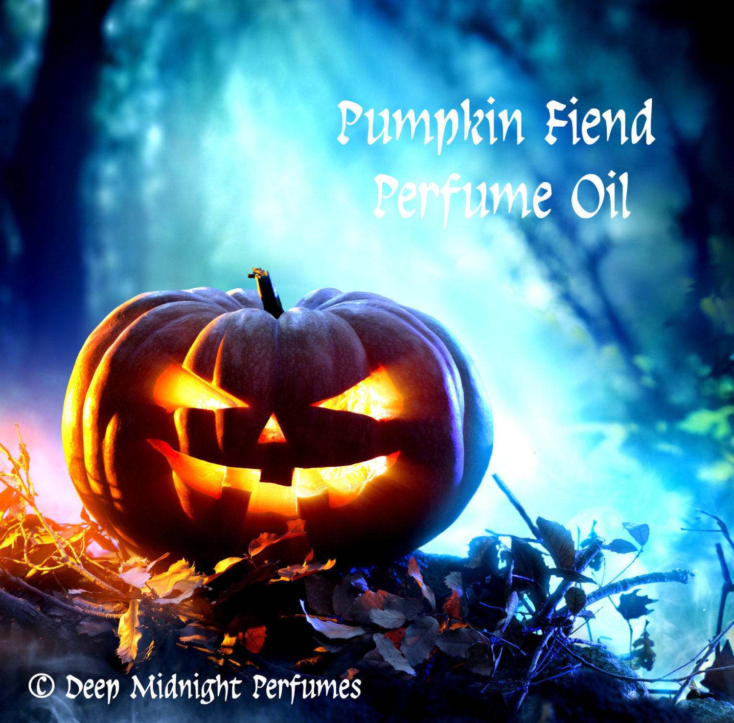 PUMPKIN FIEND™ Perfume Oil - Dark Pine, Balsam Fir, Pumpkin, Moss, Cardamom, Dry Leaves, Dark Spice - Halloween Perfume- Fall Fragrance