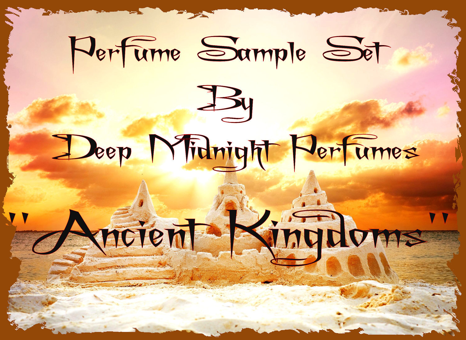 Ancient Kingdoms™ PERFUME Oil Sample Set - Exotic Perfume, Incense, Resins - Set of Three Perfume Sample Vials