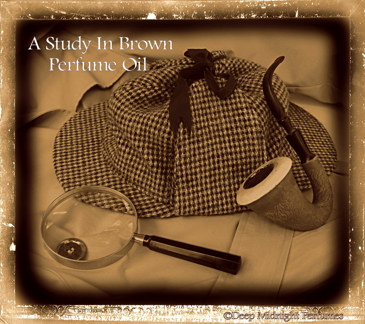 A Study in Brown™ Perfume Oil - Sherlock Holmes Inspired, Copal, Tonka Bean, Oak Wood Smoke, Toasted Sugar