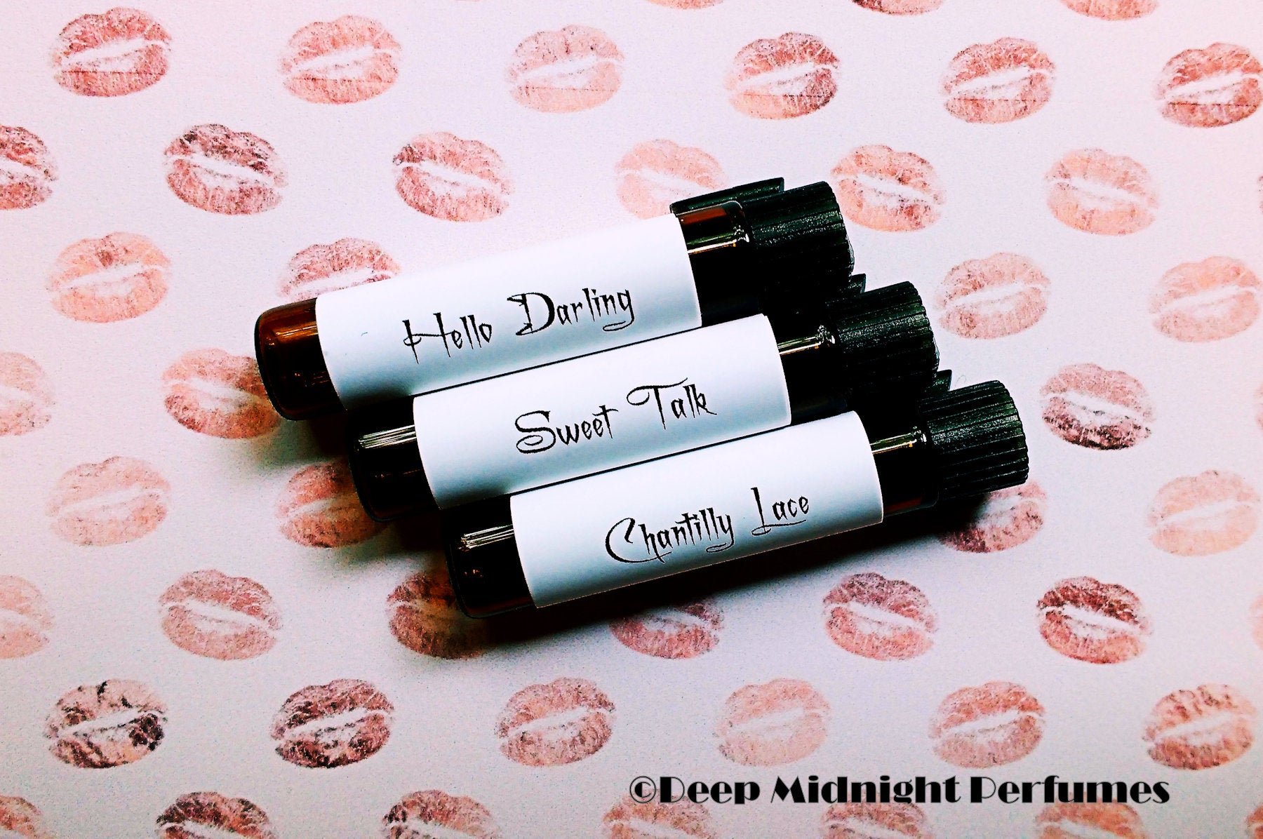 RETRO GIRLS™ Perfume Sampler Set - Three Sample Vials - Deep Midnight Perfumes - Fantasy Perfume