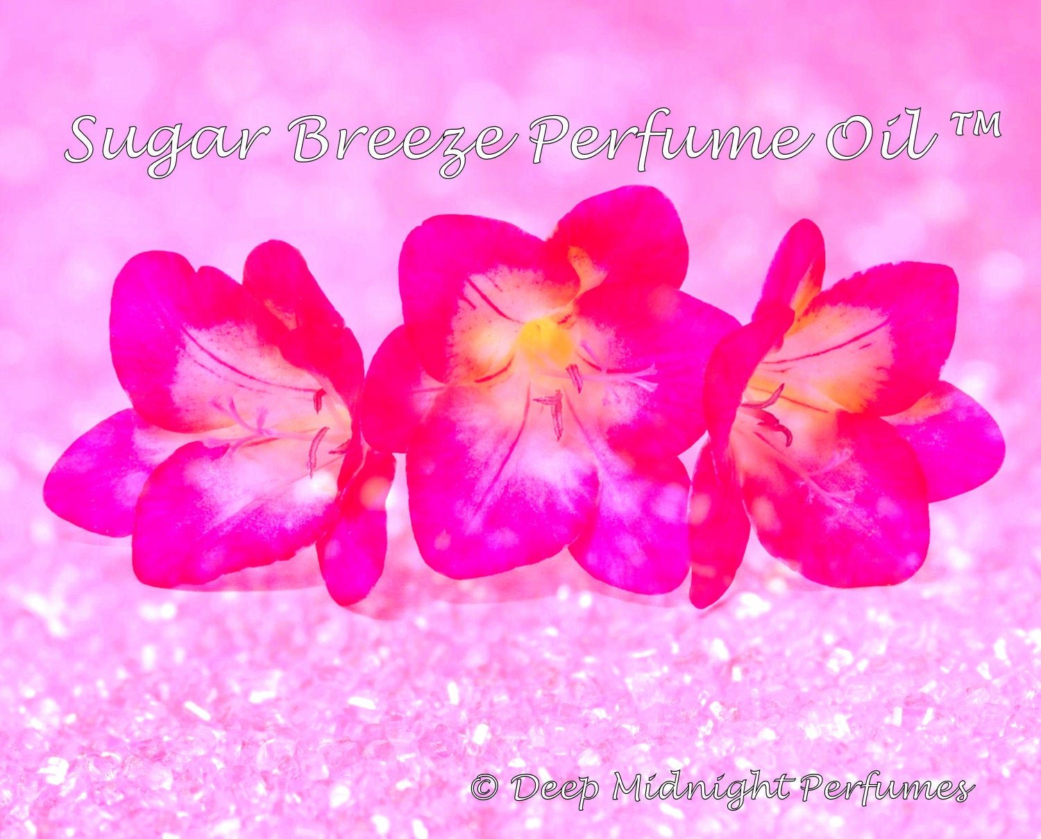 SUGAR BREEZE™ Perfume Oil - Sugar Crystals, Sugared White Amber, Freesia Flowers, Sparkling Water, Ginger - Sweet Floral Perfume