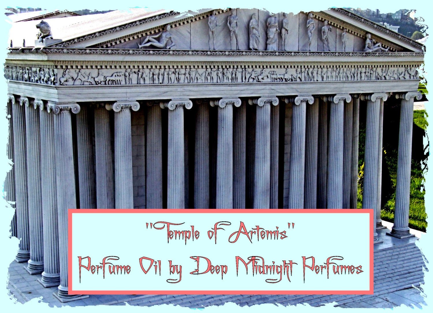 Temple of Artemis™ Perfume Oil - Amber Resin, Sandalwood, Blood Orange, Golden Musk - Ancient Perfume - Seven Wonders