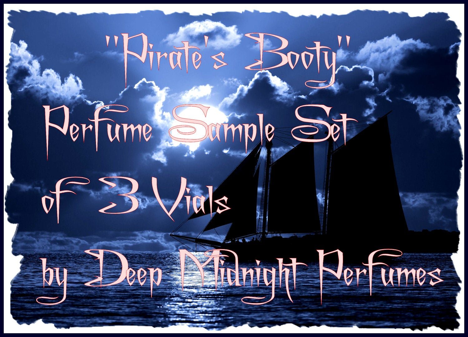 PIRATES BOOTY™ Perfume Sample Set - three Mini Vials - Perfume Oil - Pirate Perfume - Black Sails