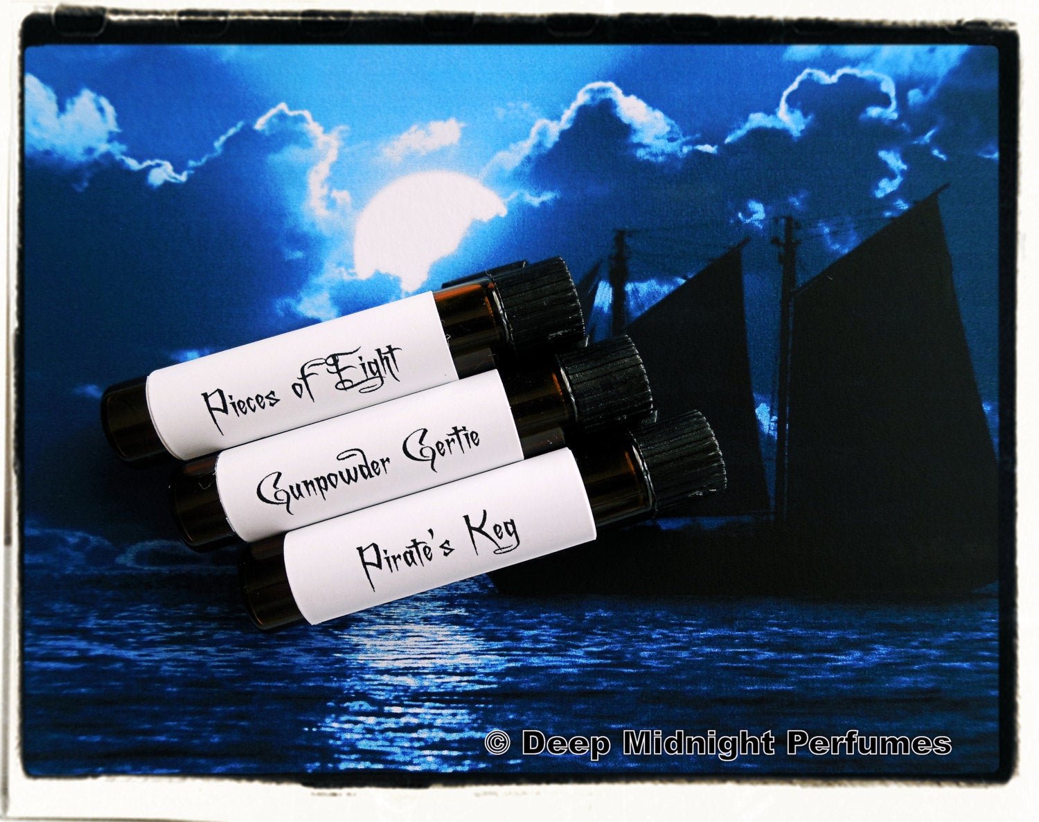 PIRATES BOOTY™ Perfume Sample Set - three Mini Vials - Perfume Oil - Pirate Perfume - Black Sails