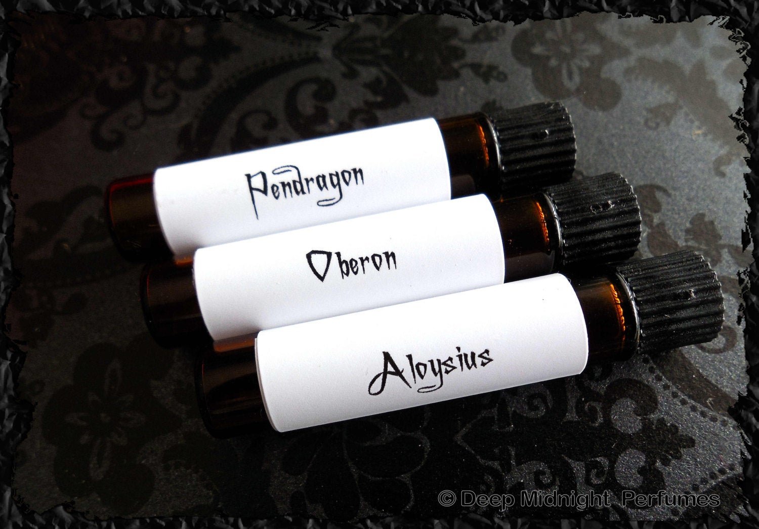 The Gentlemen's Perfume Sample Set -  Set of 3  sample vials - Gothic Perfume, Mens Fragrance