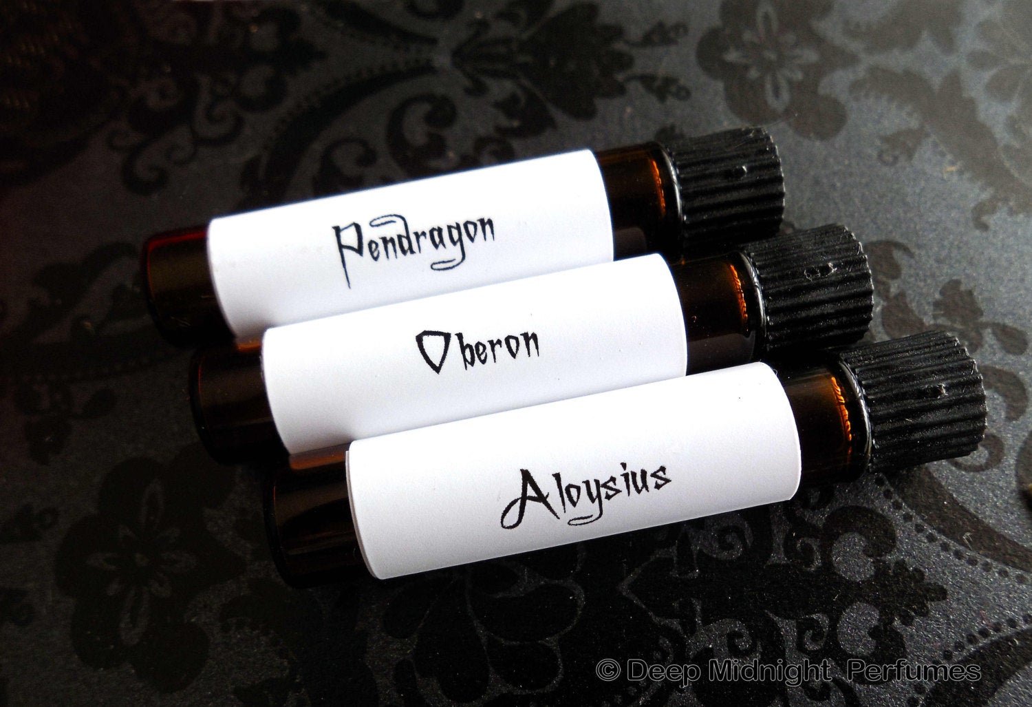 The Gentlemen's Perfume Sample Set -  Set of 3  sample vials - Gothic Perfume, Mens Fragrance