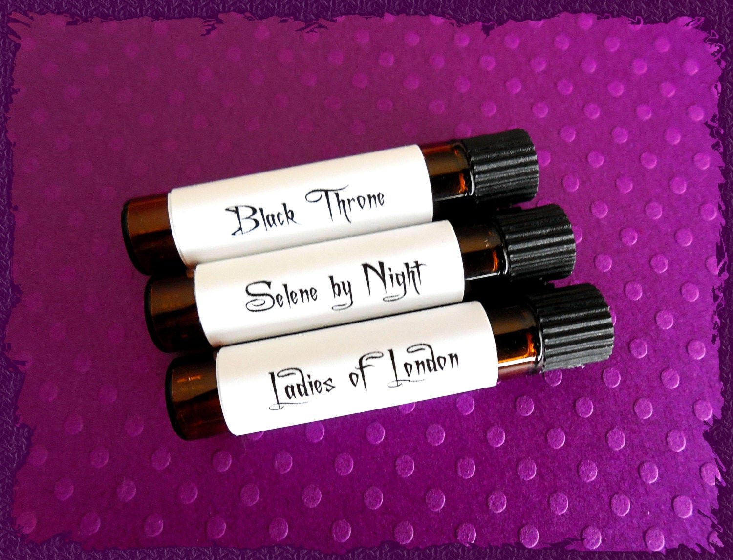 Wicked Girls™ Perfume Sample Set - Set of 3 Sample Vials - Gothic Perfume - Valentines Perfume