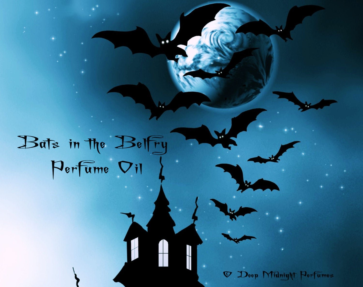 BATS IN THE BELFRY™ Perfume Oil - Galbanum, Pimento, Damp Earth - Gothic Perfume - Halloween perfume