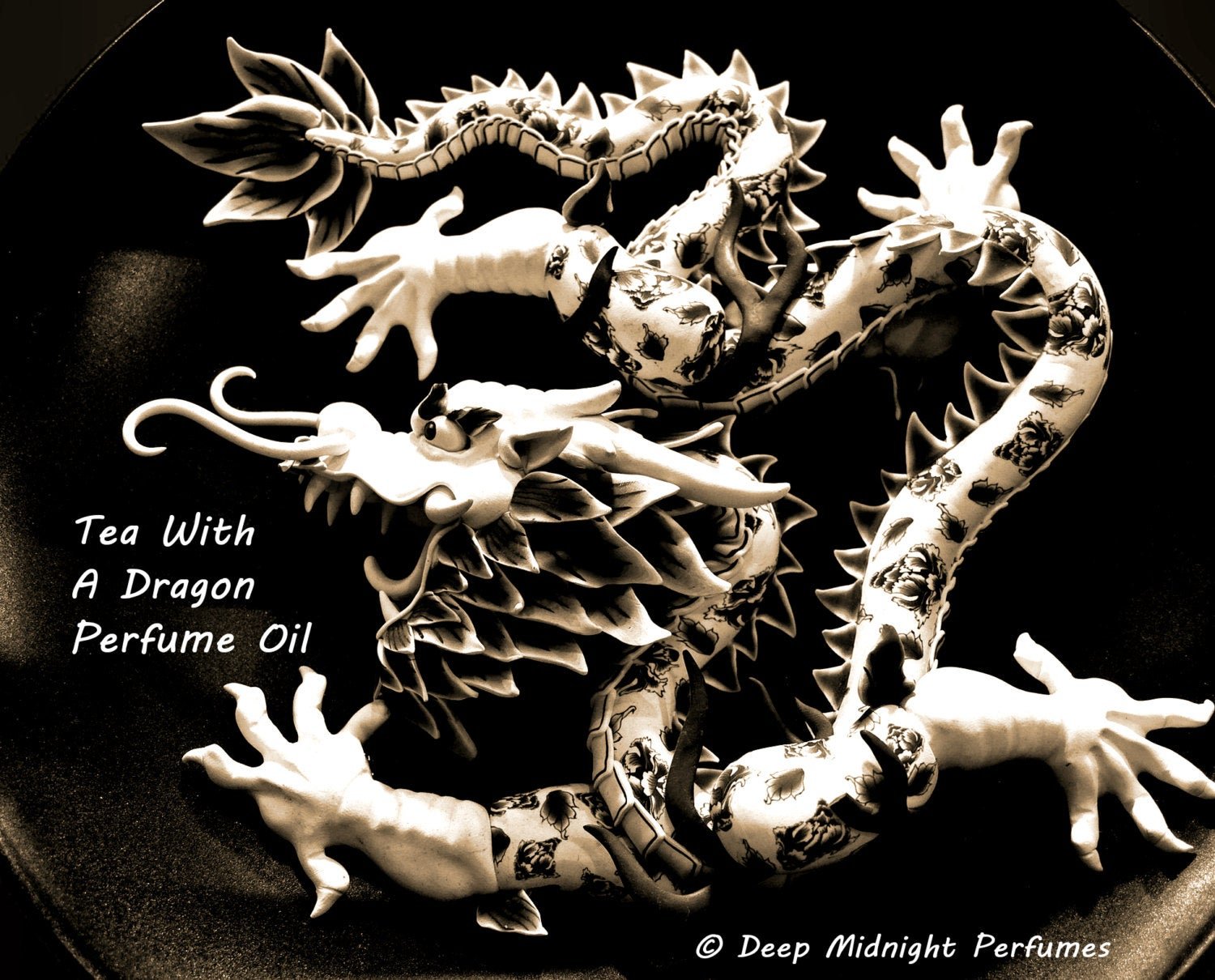 TEA WITH A DRAGON™ Perfume Oil - Green Tea, Black Pepper, Cardamon, Dark Cocoa - Gothic Perfume - Artisan Perfume Oil