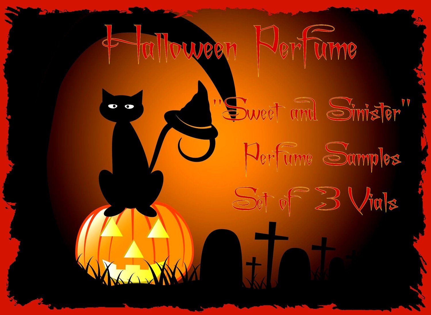 Sweet and Sinister™ Halloween Perfume Sampler - Halloween Perfume -  Fall Perfume - Set # 3