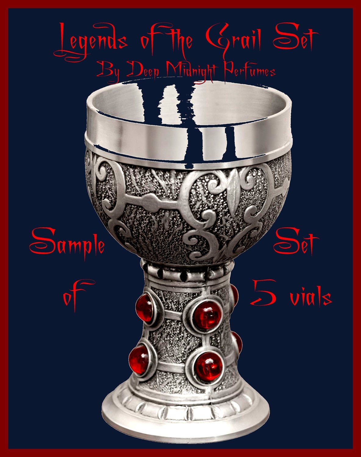 LEGENDS Of The GRAIL PERFUME Sample Set - Medieval Perfume - Merlin - King Arthur - Pendragon - Avalon
