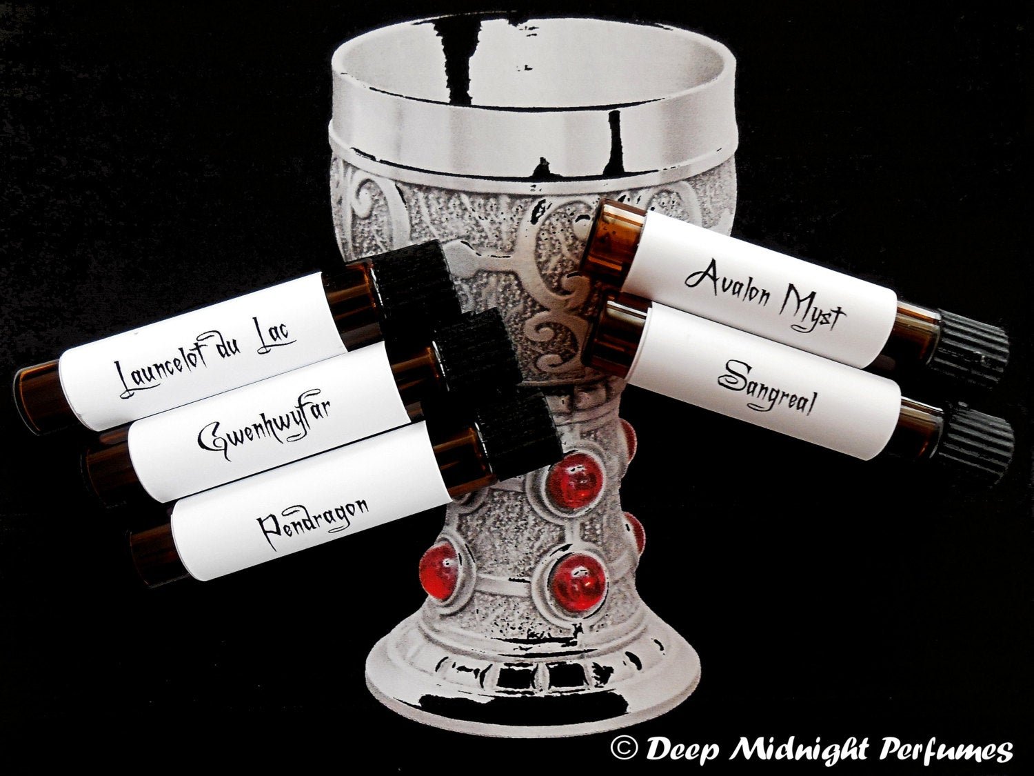 LEGENDS Of The GRAIL PERFUME Sample Set - Medieval Perfume - Merlin - King Arthur - Pendragon - Avalon