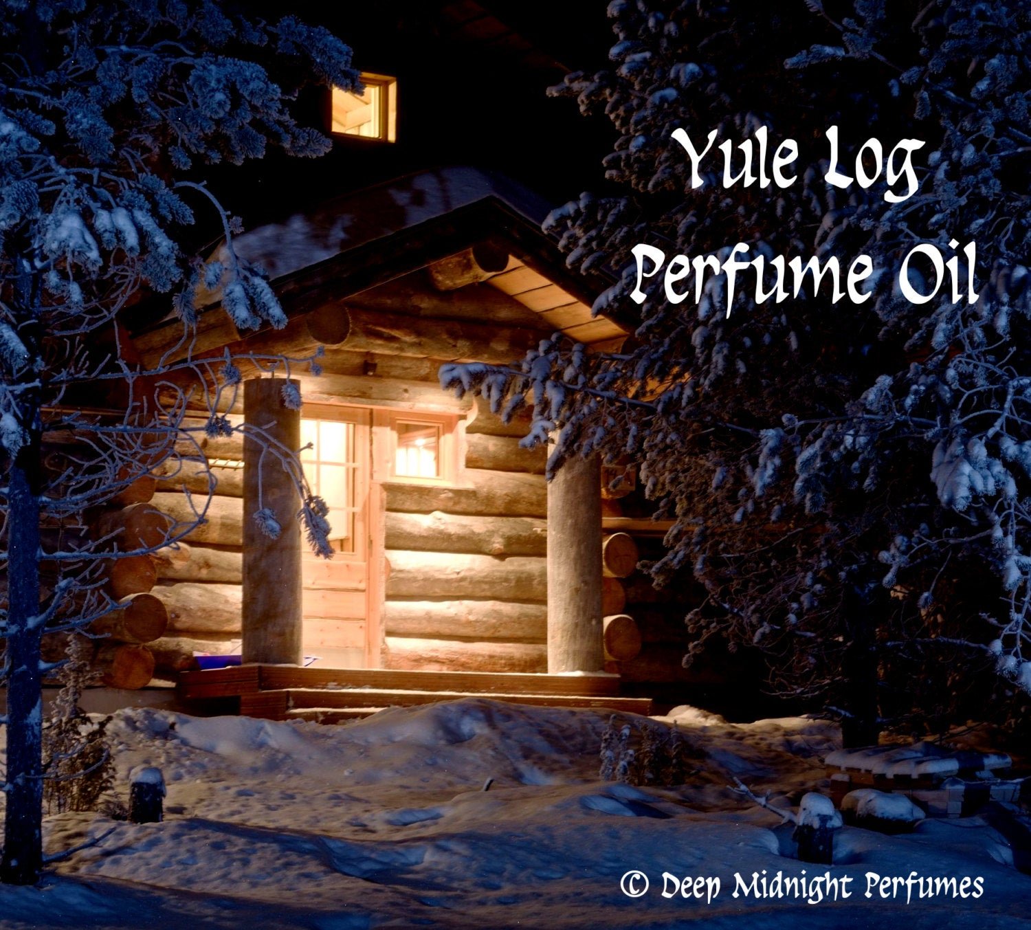 YULE LOG™ Perfume Oil - Frankincense, Oakwood Fire, Evergreens, Clove - Winter Fragrance - Christmas Perfume