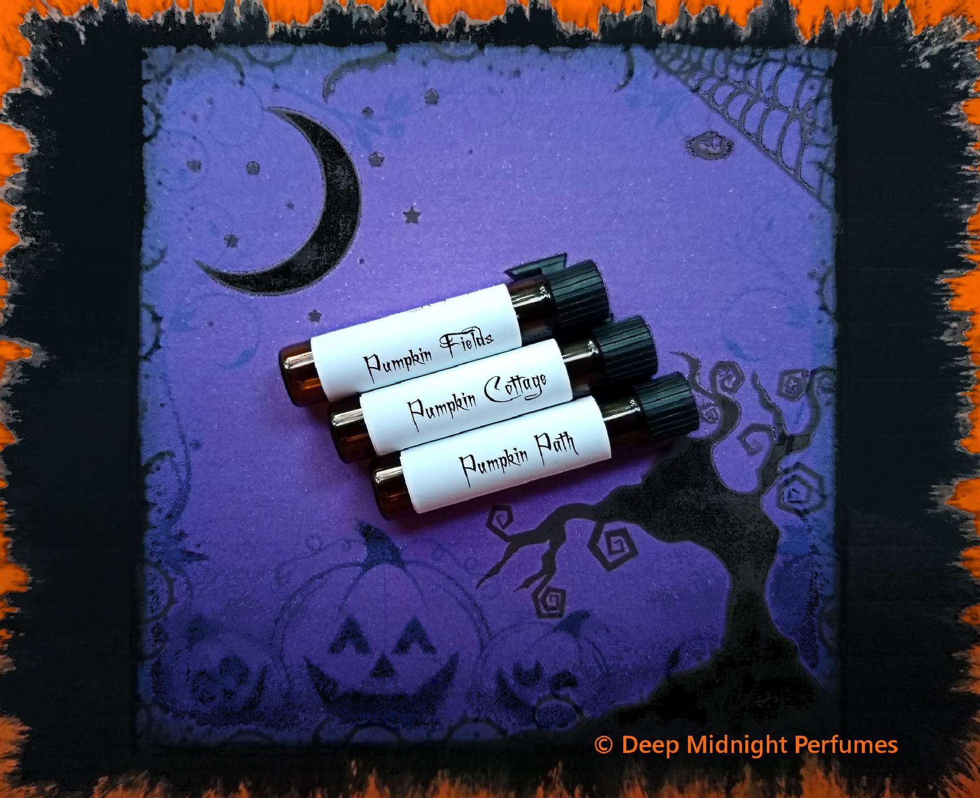 PUMPKIN WOODS™ Halloween Perfume Sample Set - Set #12 - Gothic Perfume - Fall Perfume - Halloween Perfume