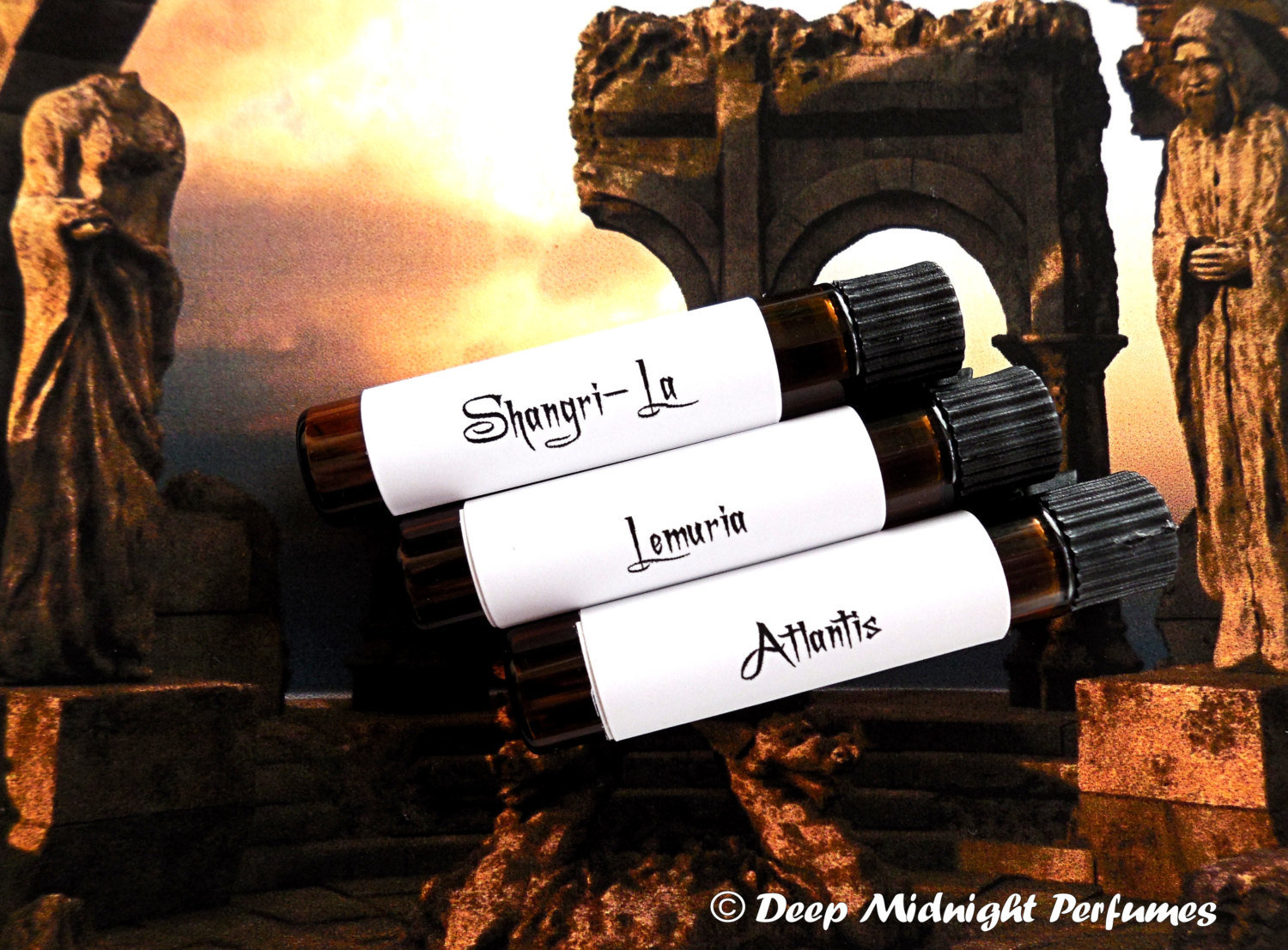 MYSTICAL LANDS™ Perfume Sample Set - Exotic Perfume - Mystical Perfume - Ancient Perfume - Three Sample Vials