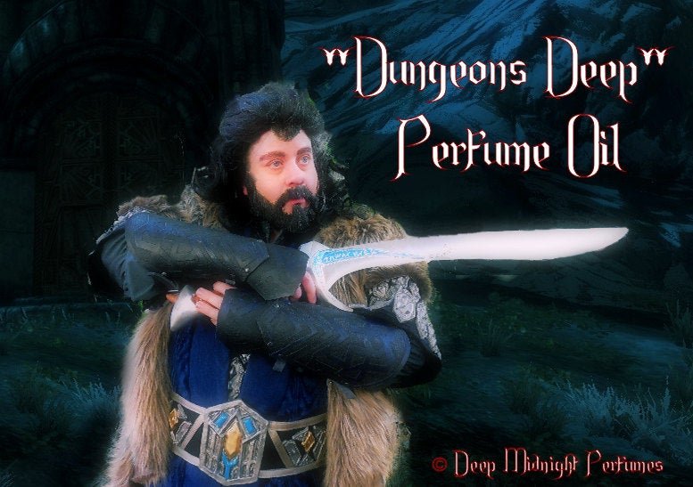 DUNGEONS DEEP Perfume Oil - Moss, Earth, Benzoin, Sweet Tobacco - Inspired by The Hobbit