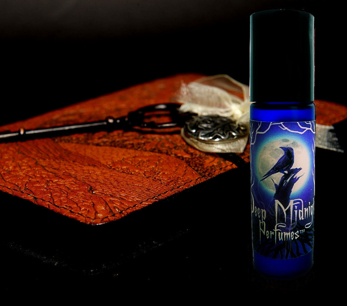 SECRET JOURNAL™ Perfume Oil - Aged Leather, Exotic Sandalwood, Blood Orange, Vanilla - Artisan Perfume - Fantasy Perfume