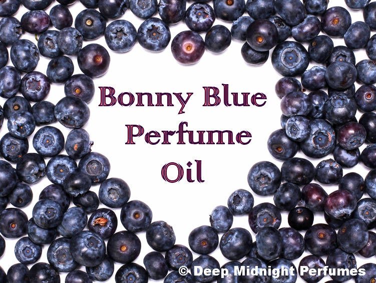 BONNY BLUE™ Perfume Oil - Blueberries, Pale Creamy Amber, Mandarin, Basil, and Vanilla - Berry Perfume