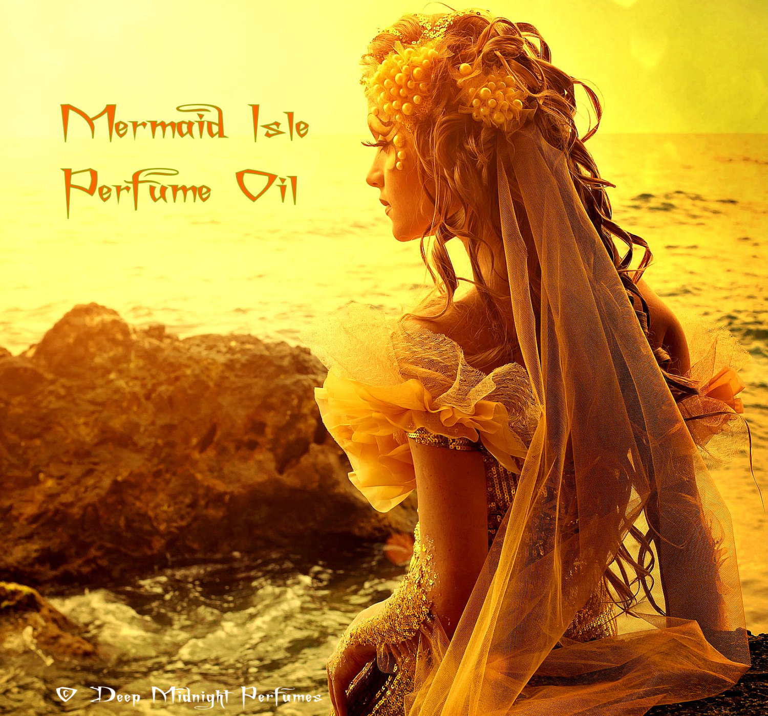 Mermaid Isle™ Perfume Oil - Ripe Mango, Passion Fruit, Ocean Water, Sea Kelp, Driftwood, Musk - Mermaid Perfume