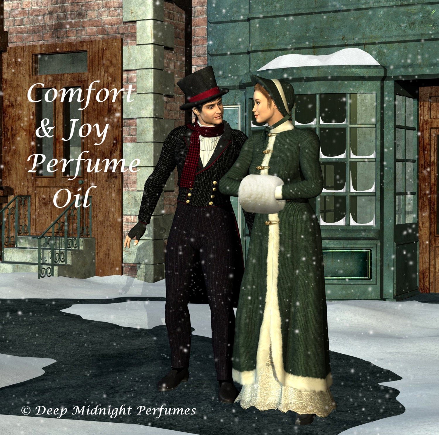 COMFORT AND JOY™ Perfume Oil - Vanilla Bean, Roasted Chestnuts, Cinnamon, Nutmeg, Anise, Cedarwood, Frankincense, Myrrh - Christmas Perfume