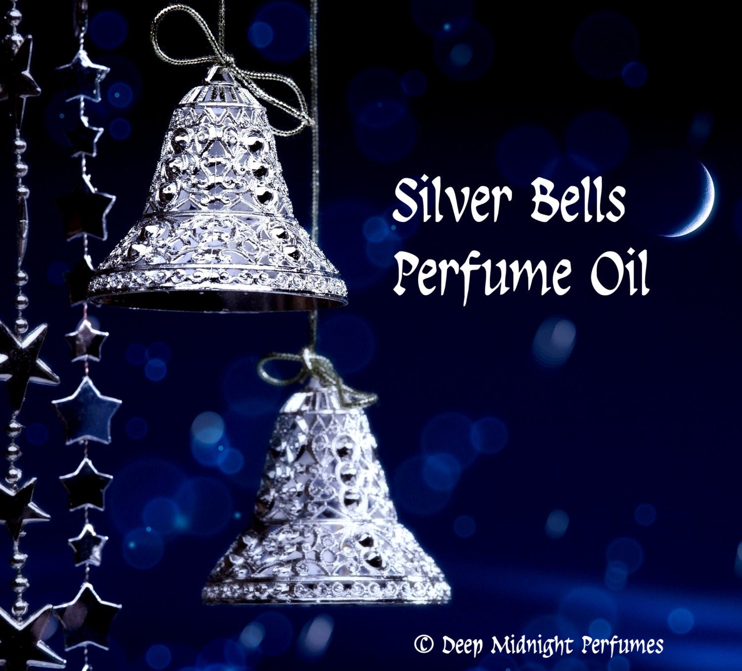 SILVER BELLS™ Perfume Oil - Rum, Cinnamon, Nutmeg, Vanilla Bean, Cream, Sugarplum, Mint - Christmas Perfume - Holiday Fragrance