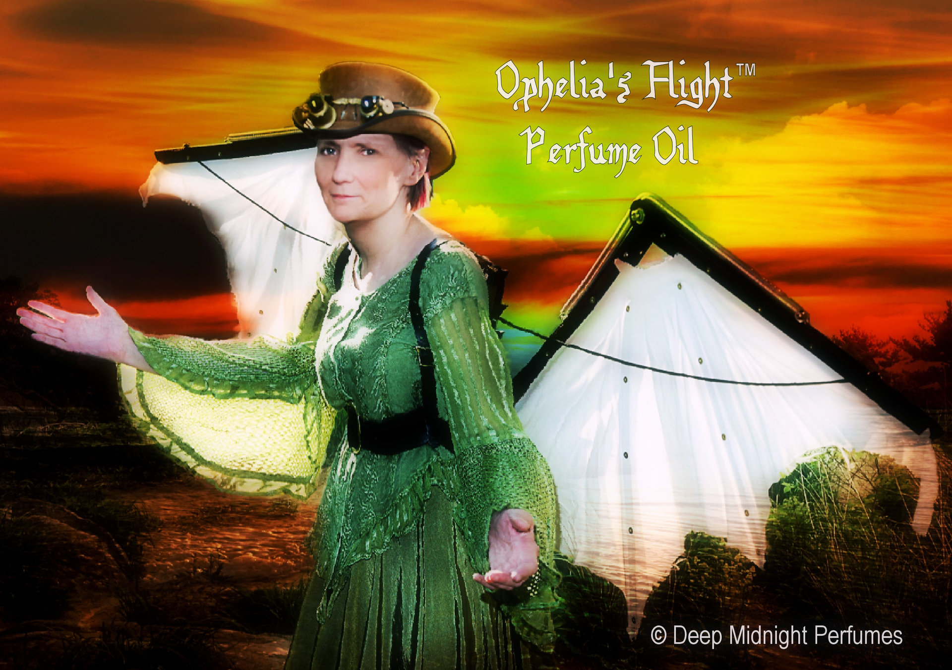 OPHELIA'S Flight™ Perfume Oil - White Amber, Pears, Ripe Berries, Dark Honey Comb, Pink Peony, Apples, Cream, Spearmint - Fantasy Perfume