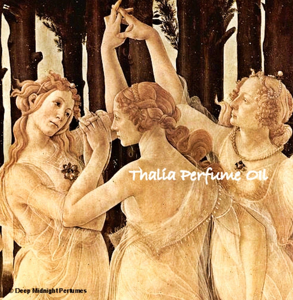 THALIA™ Perfume Oil - Raw Honeycomb, Peaches, Gardenia, Myrrh - Three Graces - Goddess Perfume