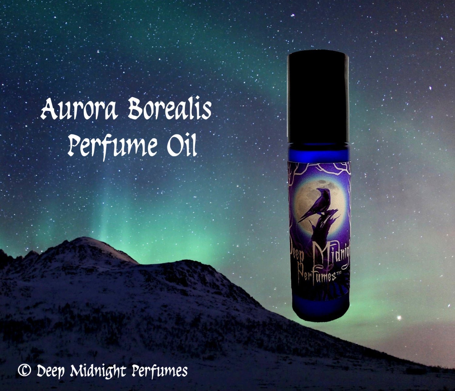 AURORA BOREALIS™ Perfume Oil - Vanilla Bean, Winterberry, Musk, Mint, Sugar, Pine - Winter Fragrance - Christmas Perfume