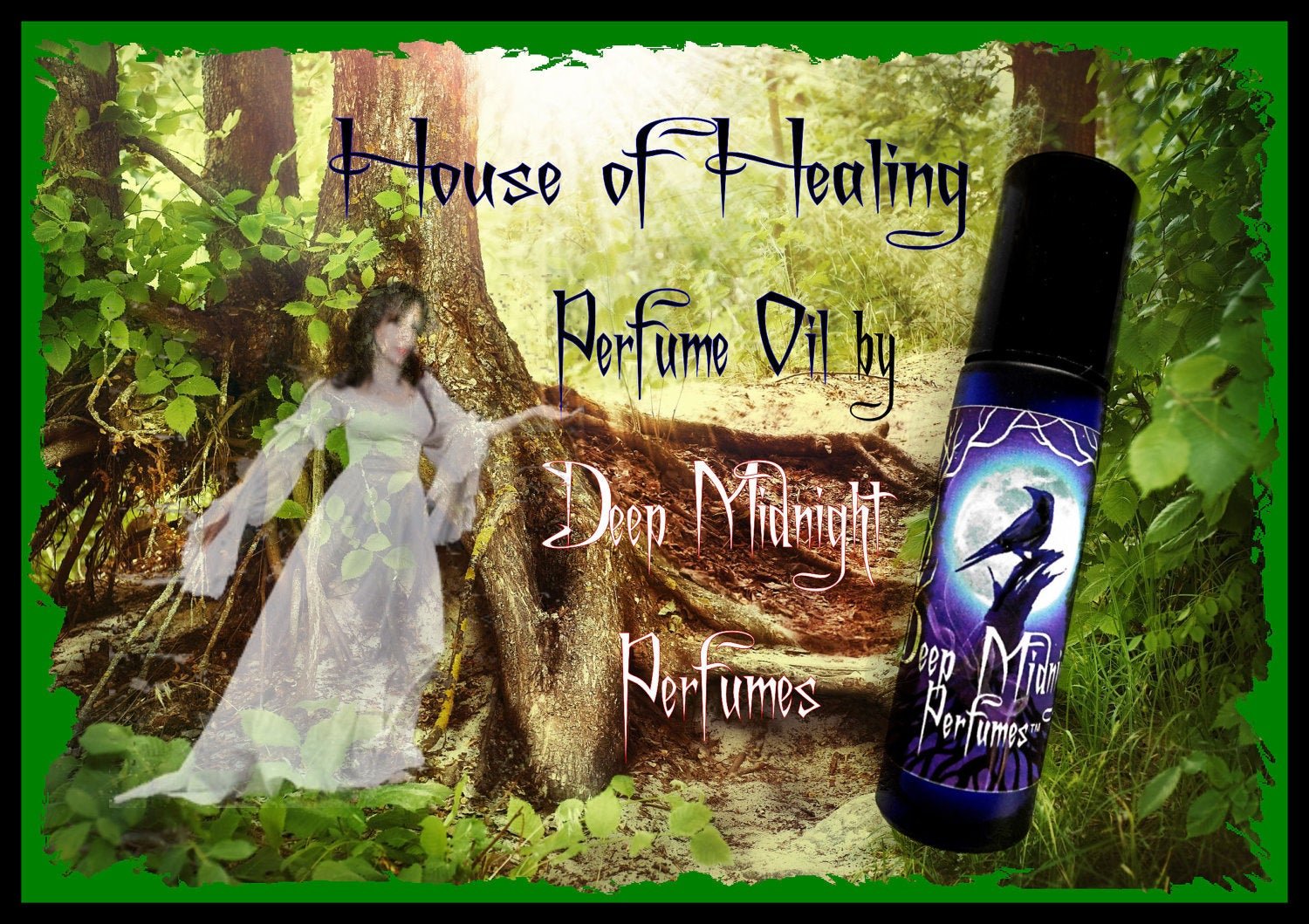 HOUSE of HEALING Perfume Oil - Iris Flowers, Linden Blossoms, Woods, Greenery - Fantasy Perfume - Inspired by The Hobbit