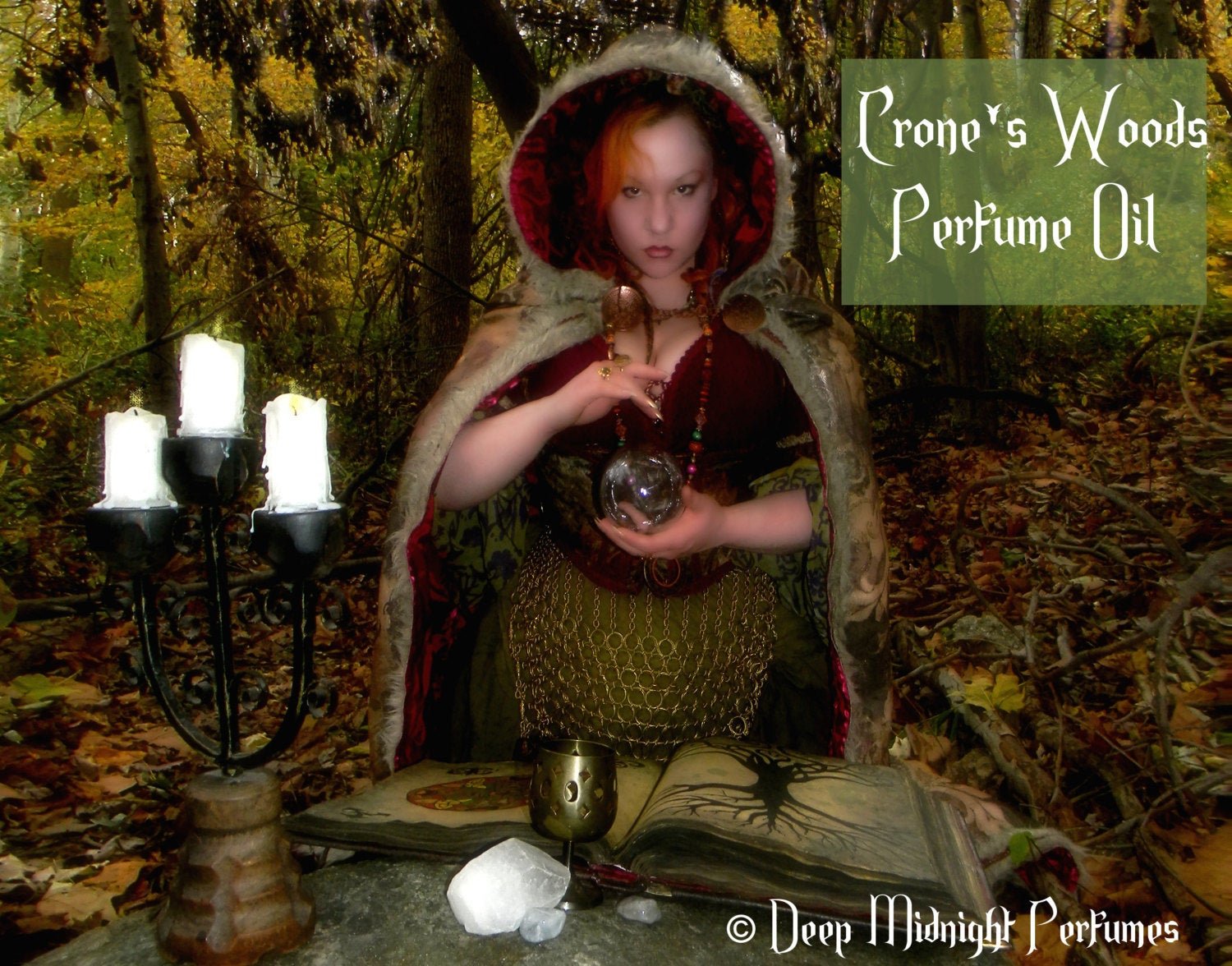 CRONE'S WOODS™ Perfume Oil - Cedarwood, Cinnamon Bark, Firewood, Clove, Wood Honey, Incense, Pimento, Wenge Wood, Rosewood, Vetiver, Amber