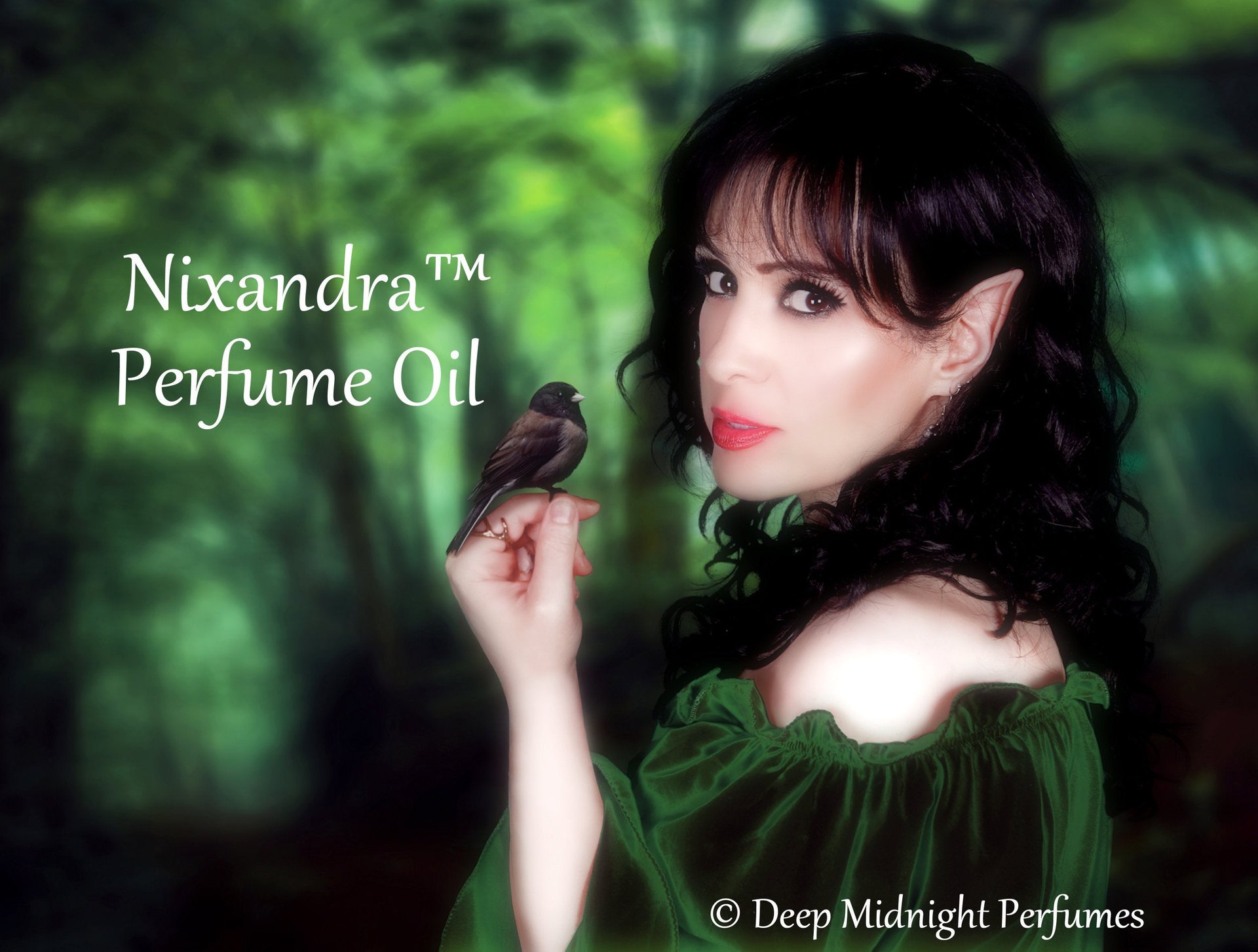 NIXANDRA™ Perfume Oil - Dark Almond, Strawberries, Clover Honey, Musk, Fir, Cedar, Forest Soil - Realms of the Fae Folk™ - Fantasy Perfume