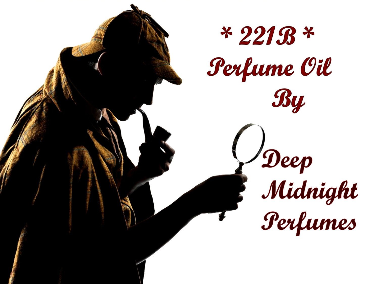 221B Perfume Oil:  Sherlock Holmes inspired, tobacco, claret, oakmoss, woods, leather, basil, lavender, Sherlock Perfume