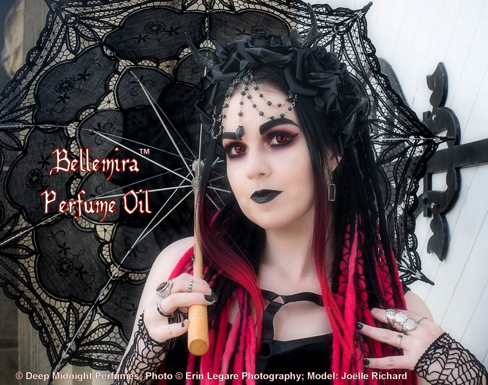 BELLEMIRA™ Perfume Oil - Golden Amber, Ripe Raspberries, Absinthe, Sugar Crystals, Spice - Gothic Perfume - Fantasy Perfume