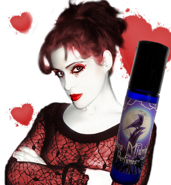 RED SEXY Perfume Oil - Pomegranate, Marshamallow, Berries, Citrus, Clove - Gothic Perfume - Valentine's Perfume