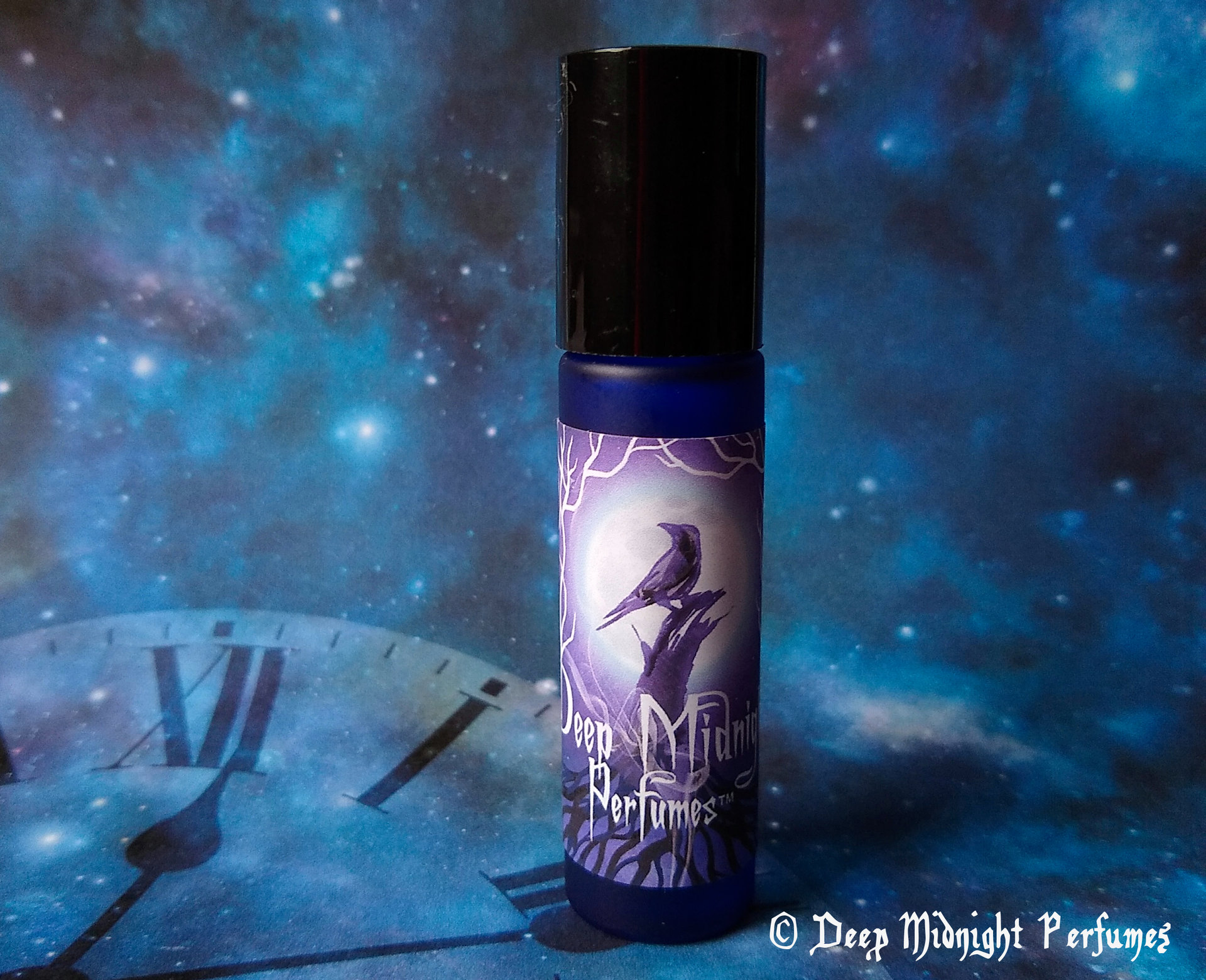 TEN PAST MIDNIGHT™ Perfume Oil - Charred Oakwood, Incense, Black Agarwood, Carnation, Jasmine, Madagascar Vanilla, Sandalwood, Cinnamon - Deep Midnight Perfumes™ 10th Anniversary Perfume