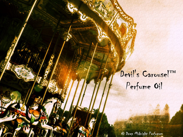 DEVIL'S CAROUSEL™ Perfume Oil - Dark Amber, Pipe Tobacco, Black Peppercorns, Kettlecorn, Mini Donuts - Halloween Perfume - Fall Fragrance