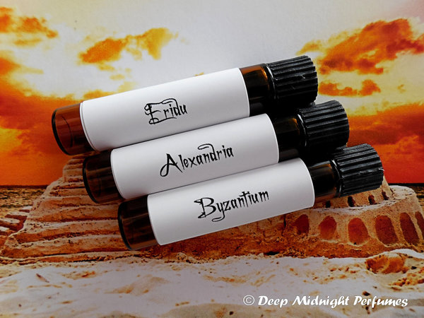 Ancient Kingdoms™ PERFUME Oil Sample Set - Exotic Perfume, Incense, Resins - Set of Three Perfume Sample Vials