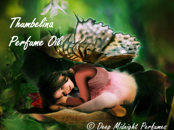 Thumbelina Perfume Oil - red raspberries, strawberries, bright lemon, sweet florals, brown sugar - Fairy Perfume - Fantasy Perfume