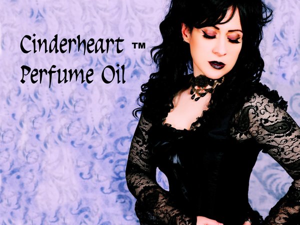 CINDERHEART™ Perfume Oil - Black Amber, Oak Wood, Black Pepper, Cardamom, Vetiver, Patchouli, Cloves, Cashmere - GOTHIC Valentine's Perfume