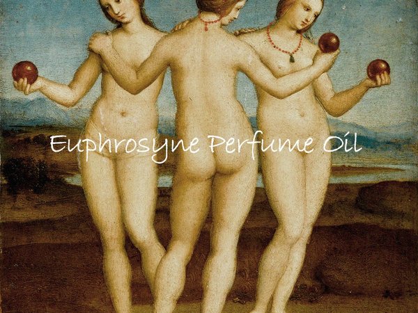 EUPHROSYNE Perfume Oil - Tropical Fruits, Pears, Sweet Cream, Caramel, Lily of the Valley, Three Graces - Goddess Perfume