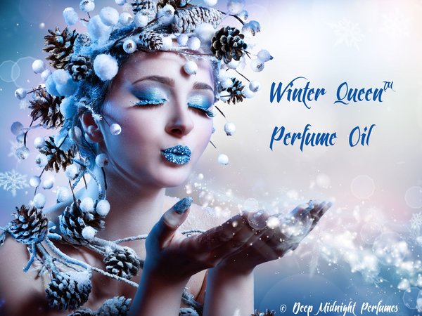 WINTER QUEEN™ Perfume Oil - Chocolate, Snow Crystals, Peppermint, Spruce, Ozone, Sugared Violets- Winter Perfume - Christmas Perfume