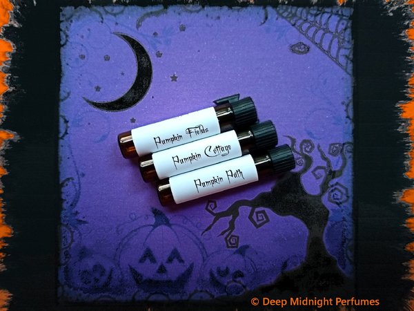 PUMPKIN WOODS™ Halloween Perfume Sample Set - Set #12 - Gothic Perfume - Fall Perfume - Halloween Perfume