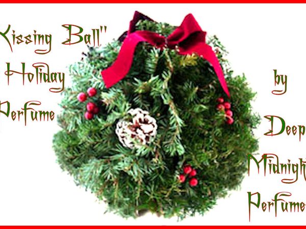 KISSING BALL™ Perfume Oil - Roasted Chestnuts, Pecans, Rum, Creamy Vanilla, Spiced Orange, Balsam Fir, Florals - Christmas Perfume, Winter Perfume